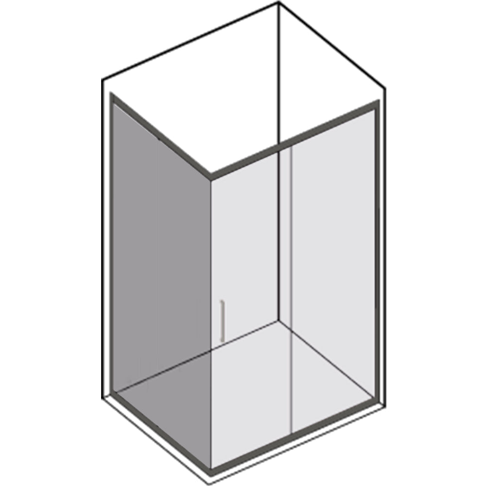 Pannello fisso da cm 80 per installazione su box doccia apertura scorrevole modello Glory in cristallo temperato mm 8 by CeramicStore | Lo specialista del tuo bagno