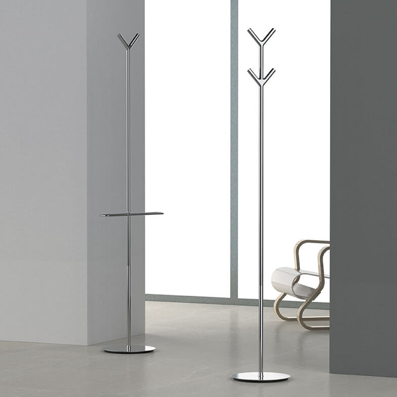 Piantana con 4 appendini in ottone cromato Planets di Colombo Design