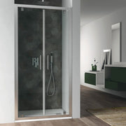 Porta doccia modello Minerva a due battenti da 100 cm in cristallo trasparente 6 mm by CeramicStore | Lo specialista del tuo bagno