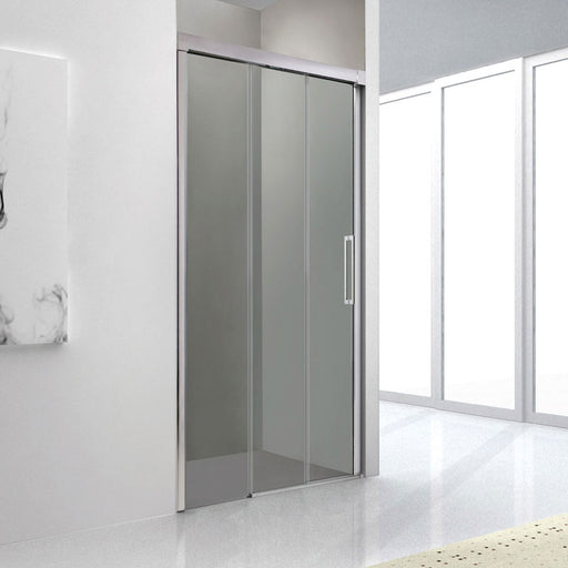 Box doccia a nicchia da 105 cm modello Trio di GME con profili in alluminio - reversibile by CeramicStore | Lo specialista del tuo bagno