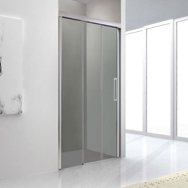Box doccia a nicchia da 145 cm modello Trio di GME con profili in alluminio - reversibile by CeramicStore | Lo specialista del tuo bagno