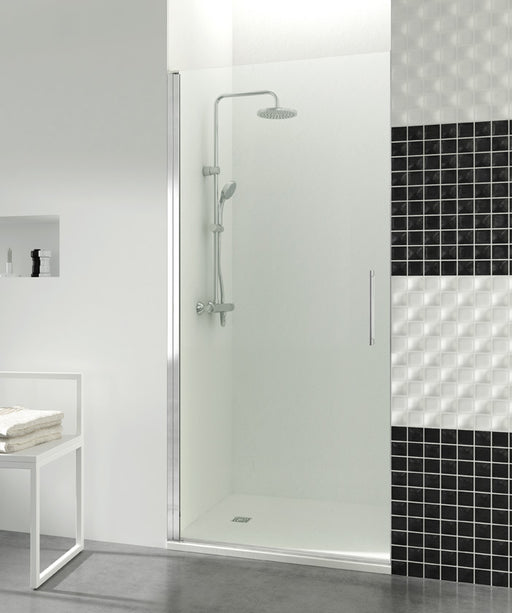 Porta doccia a battente di GME modello Open da 55 cm con chiusura magnetica a parete by CeramicStore | Lo specialista del tuo bagno