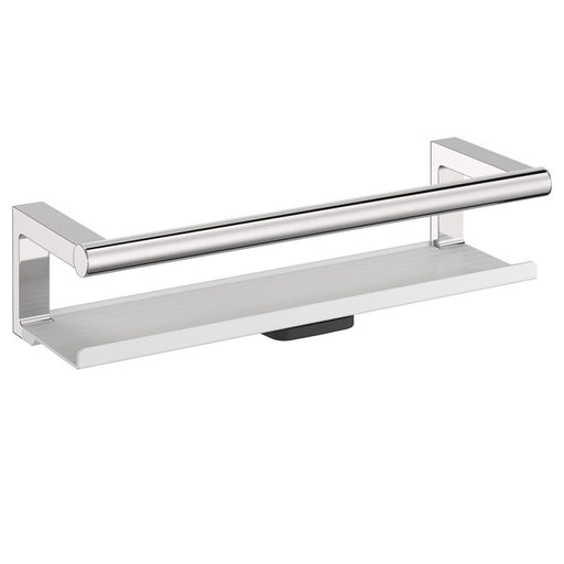 Mensola porta sapone doccia a muro in alluminio ed ottone cromato linea 'Architect s+' by Cosmic - con lavavetro by CeramicStore | Lo specialista del tuo bagno