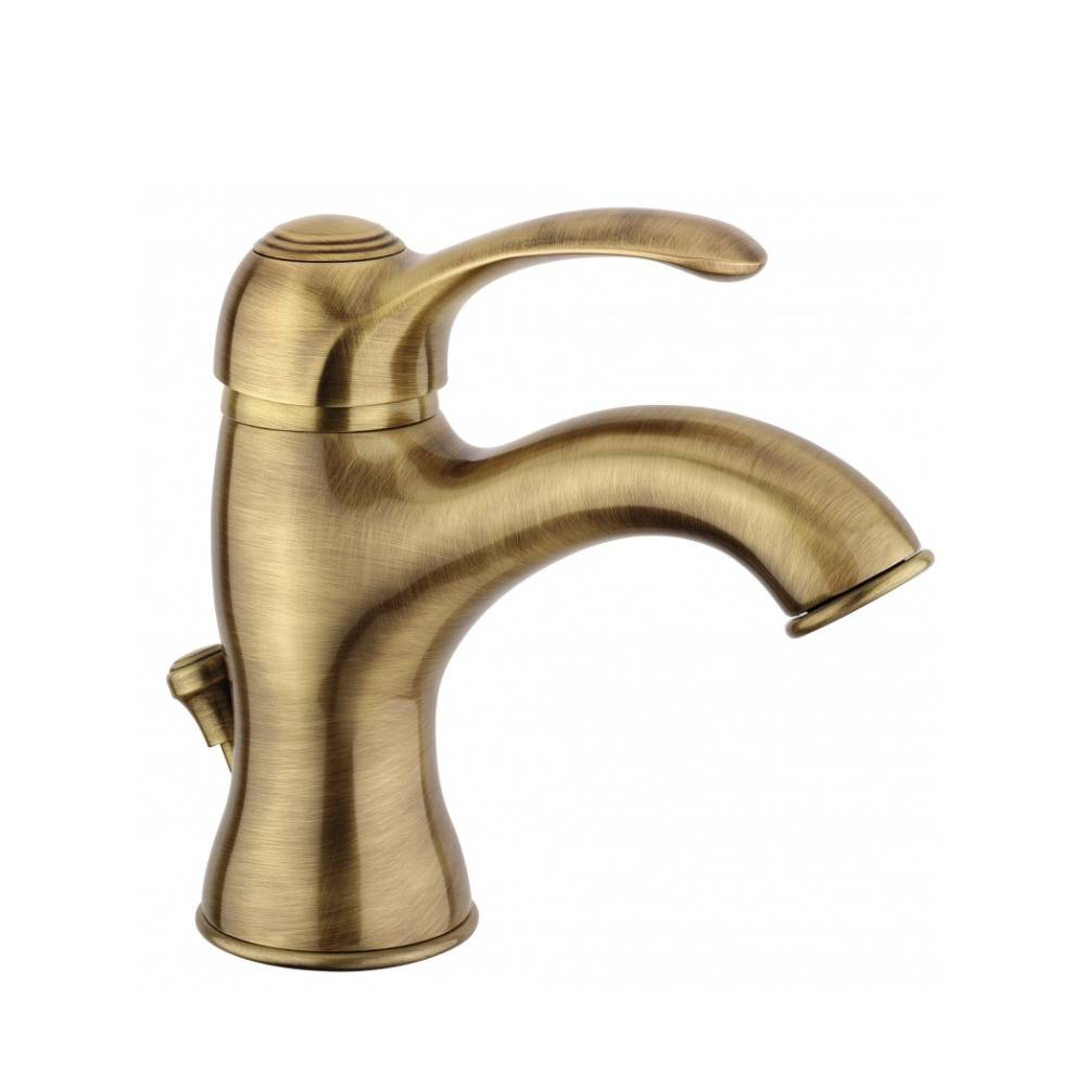 Miscelatore lavabo con scarico serie Flavia modello FA075BR colore bronzo Paffoni by CeramicStore | Lo specialista del tuo bagno