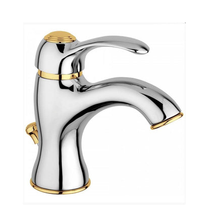 Miscelatore lavabo con scarico serie Flavia modello FA075CO colore cromo-oro Paffoni by CeramicStore | Lo specialista del tuo bagno