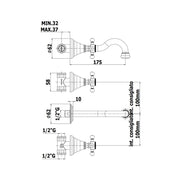Batteria lavabo incasso 3 fori serie Belinda modello FBLV003CR cromato Paffoni by CeramicStore | Lo specialista del tuo bagno