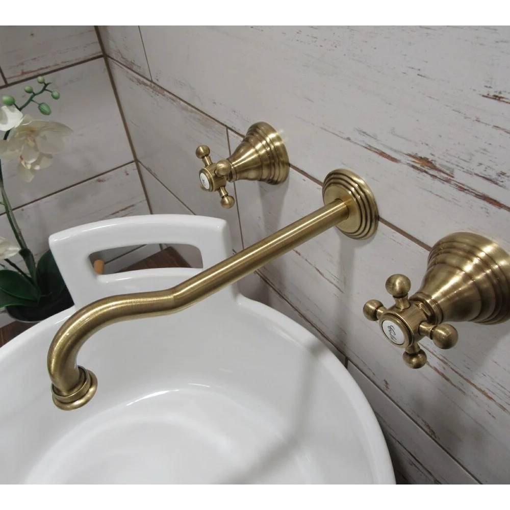Batteria lavabo incasso 3 fori serie Belinda modello FBLV008BR colore bronzo Paffoni by CeramicStore | Lo specialista del tuo bagno