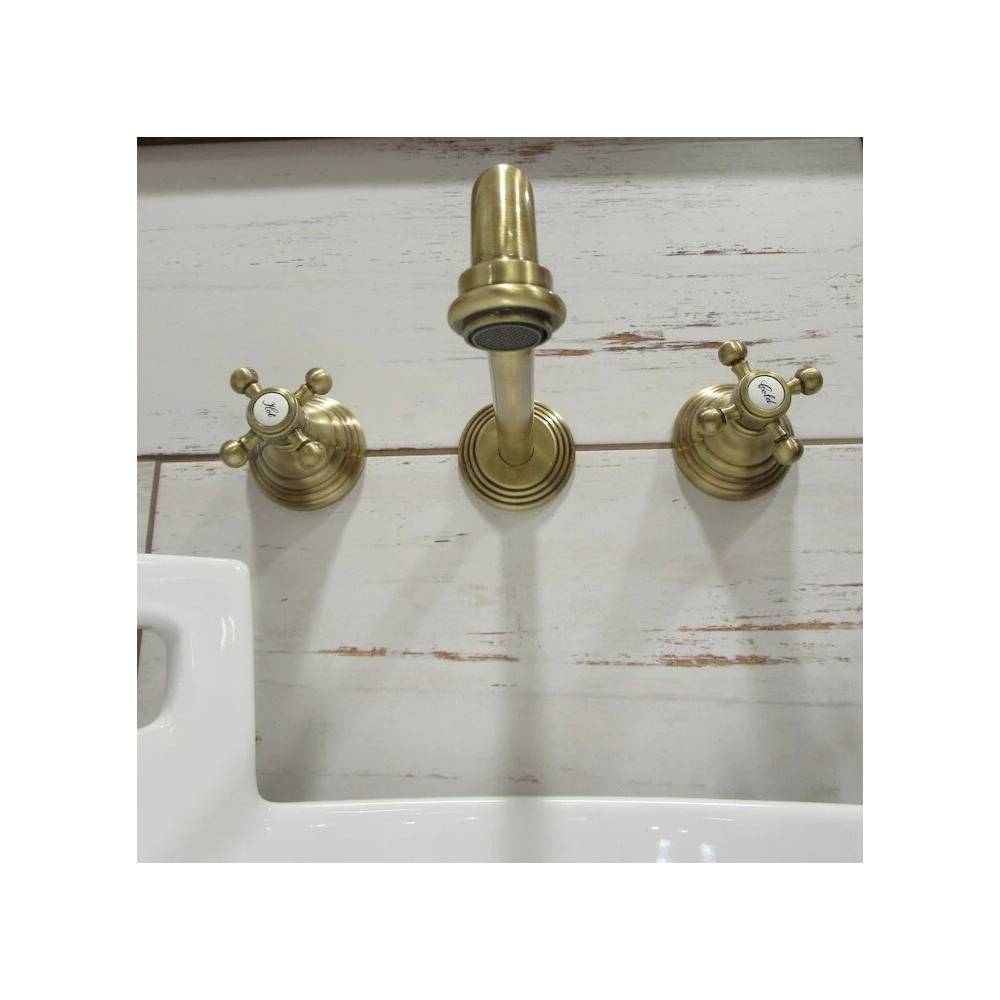 Batteria lavabo incasso 3 fori serie Belinda modello FBLV008BR colore bronzo Paffoni by CeramicStore | Lo specialista del tuo bagno