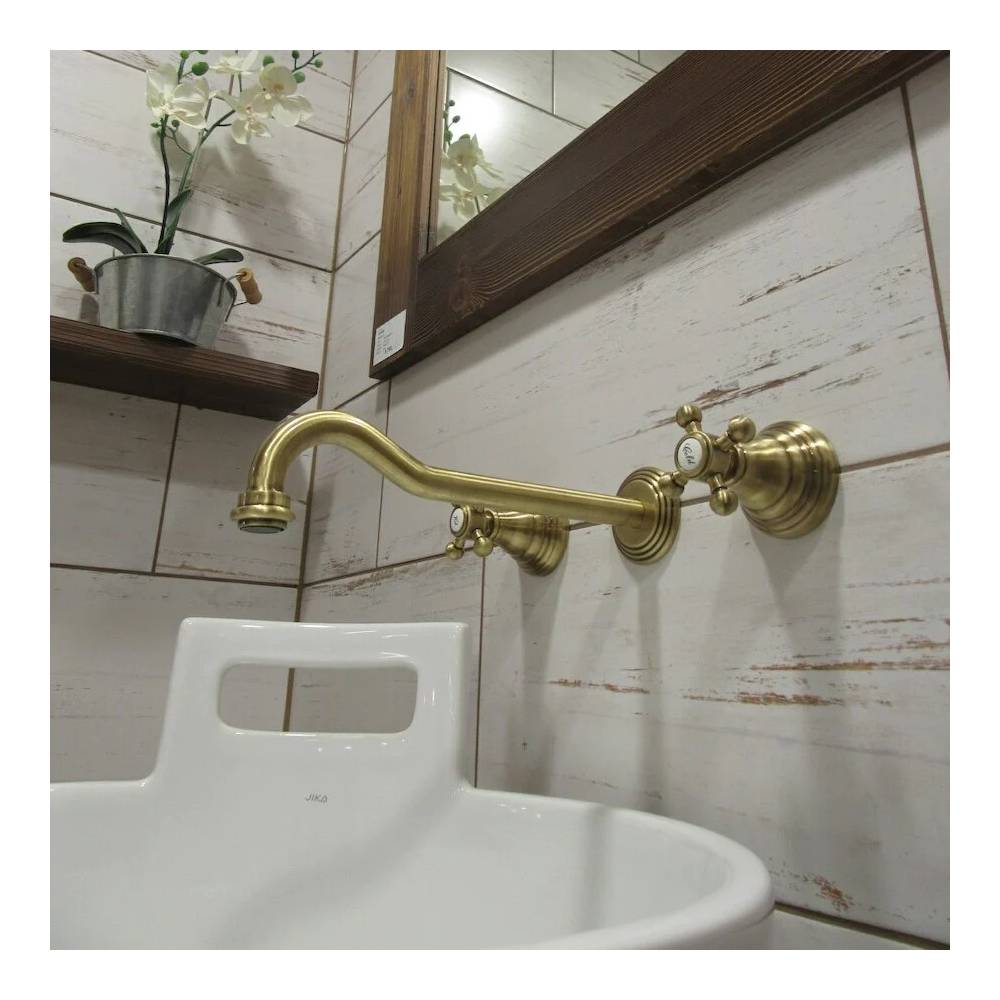 Batteria lavabo incasso 3 fori serie Belinda modello FBLV008BR colore bronzo Paffoni by CeramicStore | Lo specialista del tuo bagno