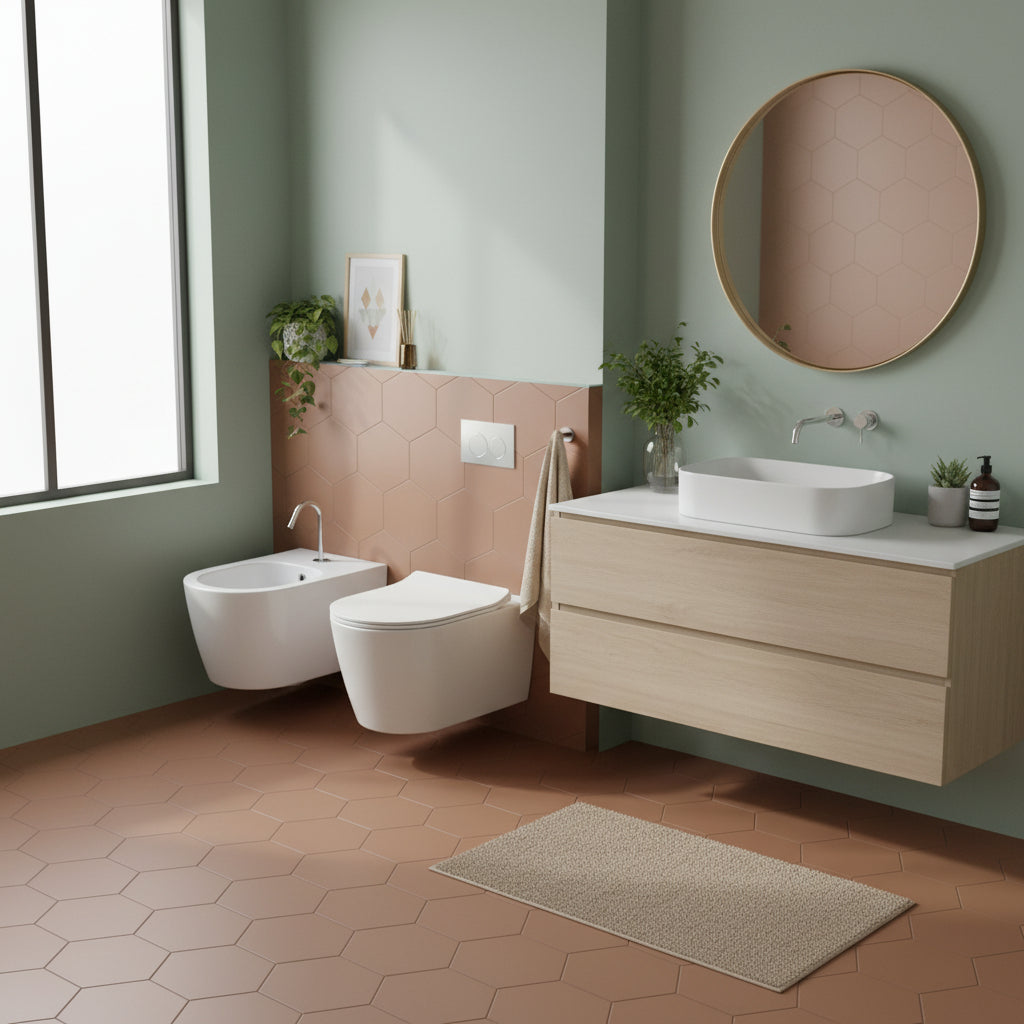 Sanitari Sospesi senza brida Domus Falerii  Foglia Medium rimfree OUTLET