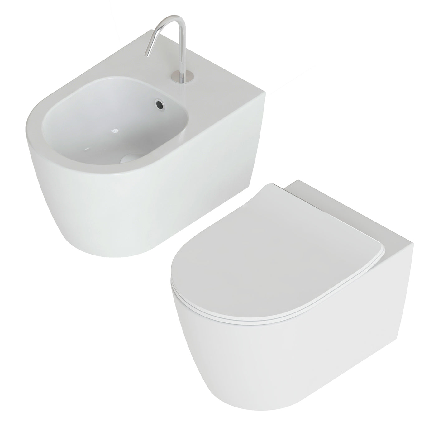 Sanitari Sospesi senza brida Domus Falerii  Foglia Medium rimfree OUTLET