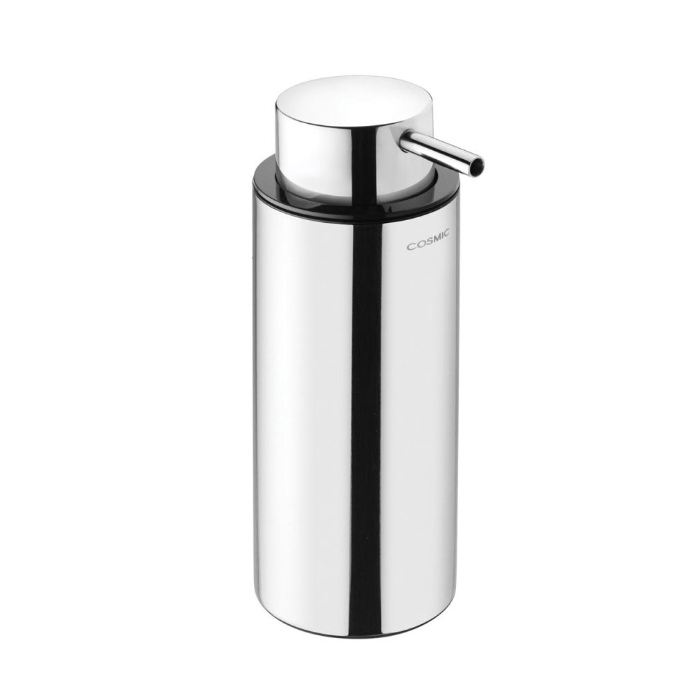 Dispenser sapone da appoggio in acciaio della collezione 'Logic' by Cosmic - Lucido