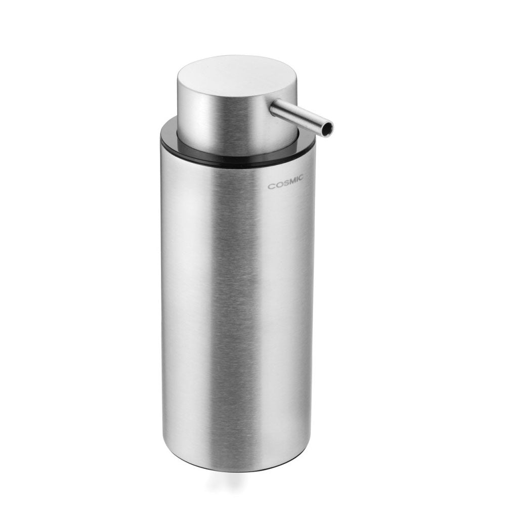 Dispenser sapone da appoggio in acciaio della collezione 'Logic' by Cosmic - Satinato