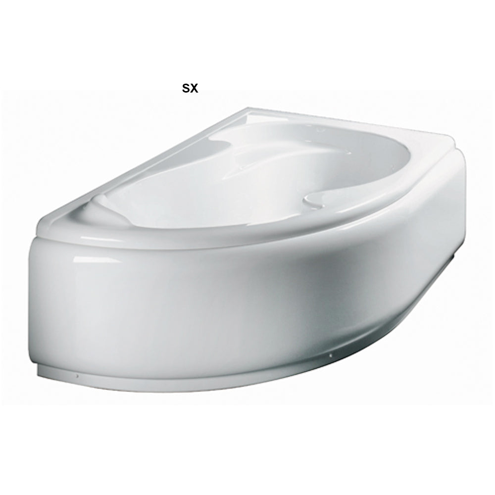 Vasca Bagno asimmetrica modello Grace in acrilico e Abs cm 150x100- Versione Sinistra by CeramicStore | Lo specialista del tuo bagno