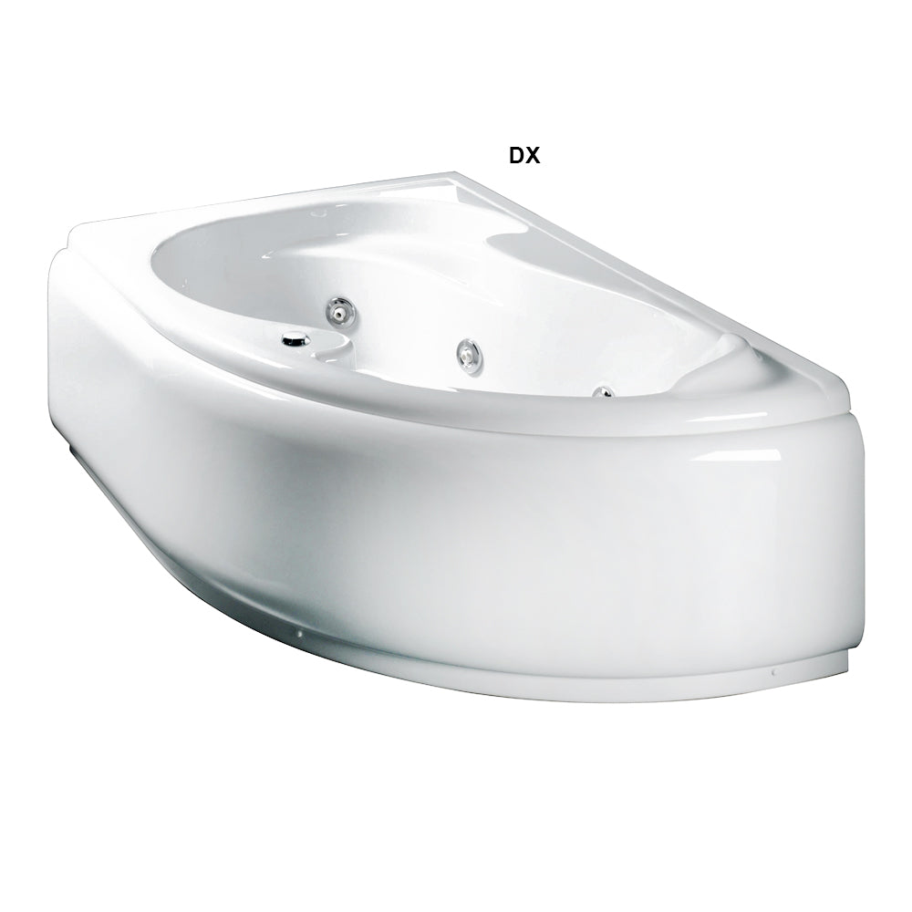 Vasca Bagno asimmetrica Grace con idromassaggio in acrilico e Abs cm 150x100- Versione Destra by CeramicStore | Lo specialista del tuo bagno