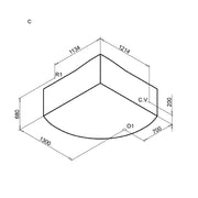 Vasca idromassaggio modello Procida con flusso a cascata in acrilico e Abs cm 140x140 by CeramicStore | Lo specialista del tuo bagno