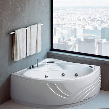 Vasca idromassaggio modello Procida con flusso a cascata e rubinetteria in acrilico e Abs cm 140x140 by CeramicStore | Lo specialista del tuo bagno