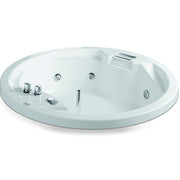 Vasca idromassaggio Lizzy tonda con rubinetteria e cascata da incasso diam. cm 150 by CeramicStore | Lo specialista del tuo bagno