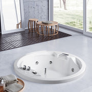 Vasca idromassaggio Lizzy tonda con rubinetteria e cascata da incasso diam. cm 150 by CeramicStore | Lo specialista del tuo bagno