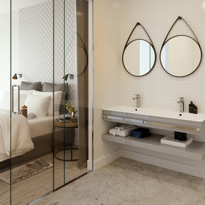 Lavabo sospeso da 124 cm con doppia vasca Ideal Standard Connect AIR by CeramicStore | Lo specialista del tuo bagno