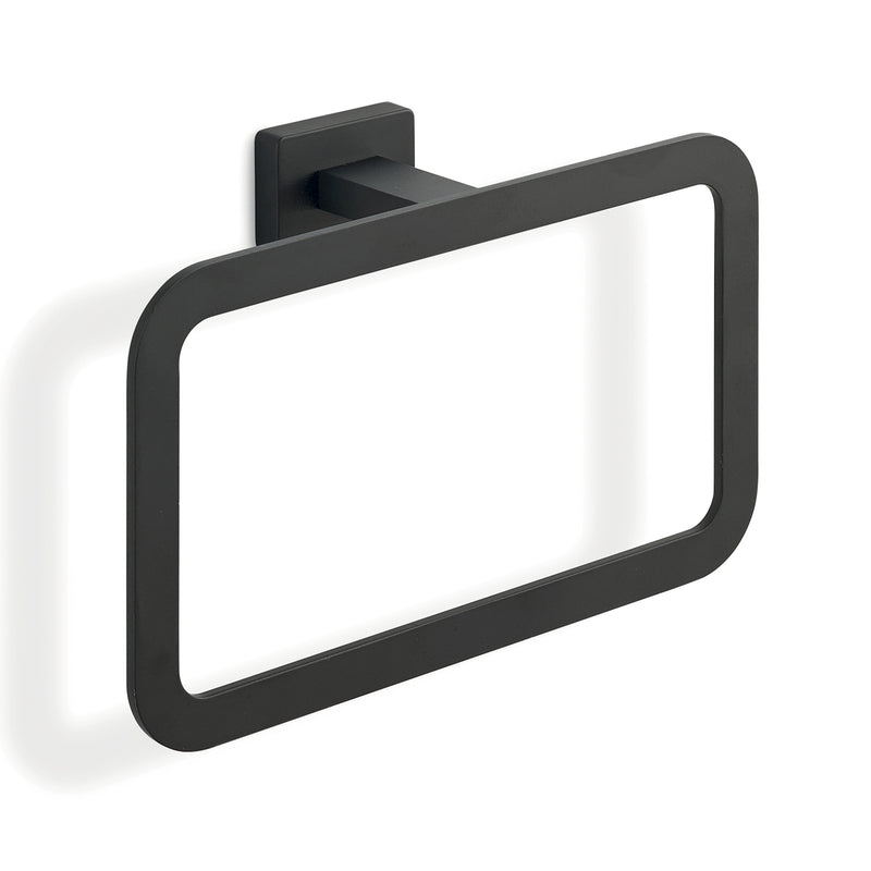 Portasalviette ad anello in Acciaio Inox Gedy modello Atena - Nero Matt by CeramicStore | Lo specialista del tuo bagno