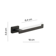 Portarotolo a parete in Acciaio Inox Gedy modello Atena - Nero Matt