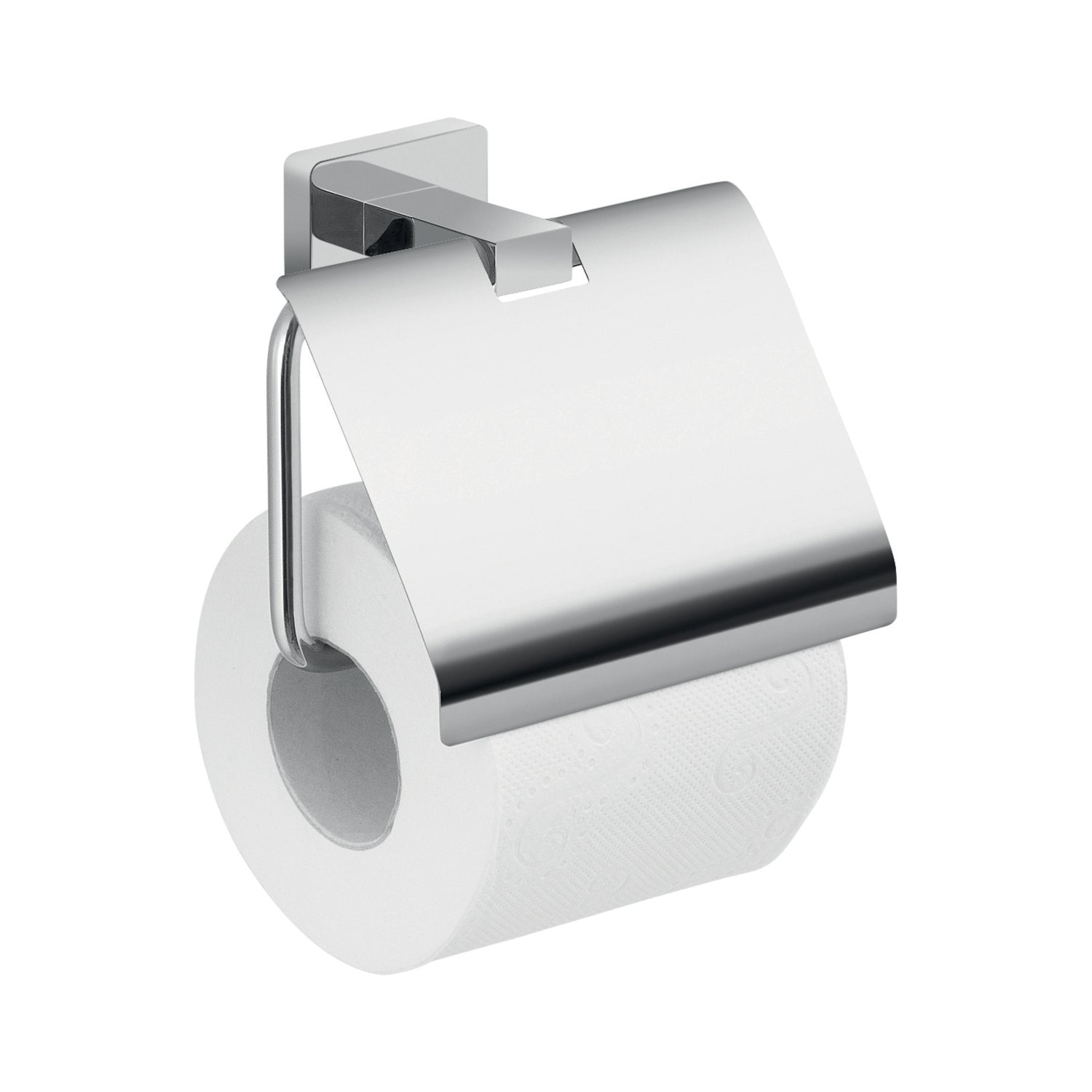 Portarotolo coperto a parete in Acciaio Inox Gedy modello Atena - Cromato
