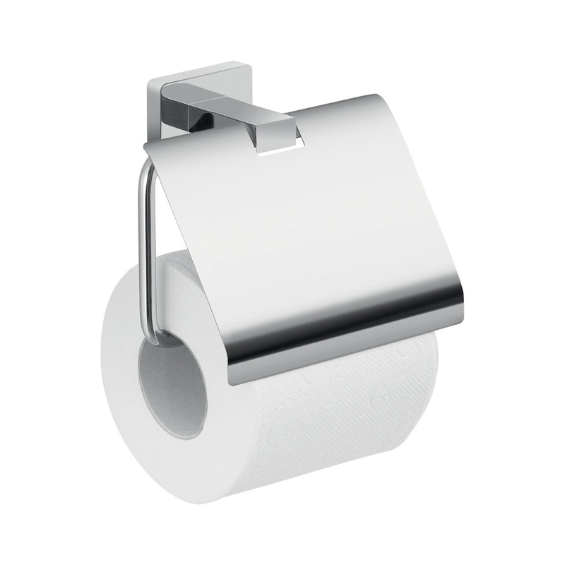 Portarotolo coperto a parete in Acciaio Inox Gedy modello Atena - Cromato
