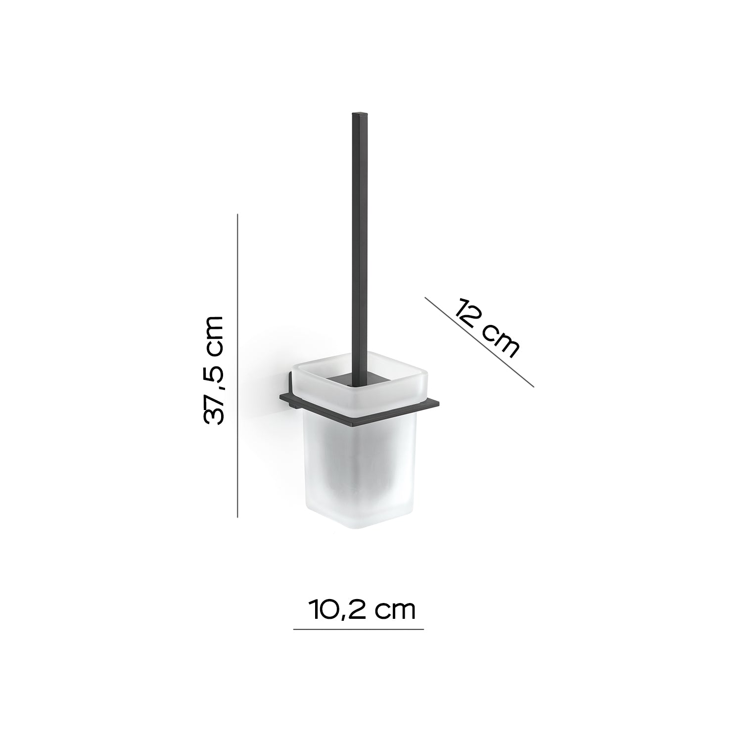 Scopino a parete Gedy modello Atena - Nero Matt by CeramicStore | Lo specialista del tuo bagno