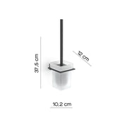 Scopino a parete Gedy modello Atena - Nero Matt by CeramicStore | Lo specialista del tuo bagno