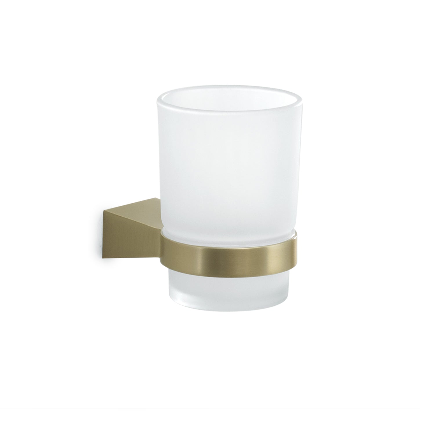 Portaspazzolini a parete in Acciaio Inox Gedy serie Tonale - Oro Matt