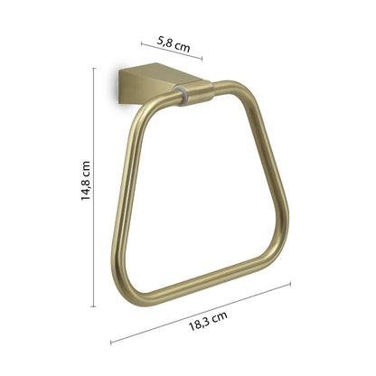 Portasalviette ad anello Gedy serie Tonale - Oro Matt by CeramicStore | Lo specialista del tuo bagno