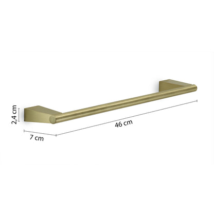 Porta asciugamani a parete in Acciaio Inox Gedy serie Tonale 45 cm - Oro Matt by CeramicStore | Lo specialista del tuo bagno