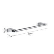 Porta asciugamani a parete in Acciaio Inox Gedy serie Tonale 45 cm - Cromato by CeramicStore | Lo specialista del tuo bagno