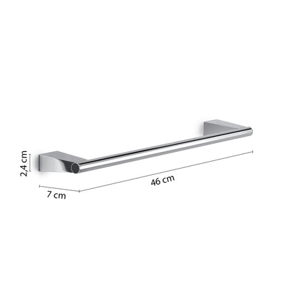 Porta asciugamani a parete in Acciaio Inox Gedy serie Tonale 45 cm - Cromato by CeramicStore | Lo specialista del tuo bagno