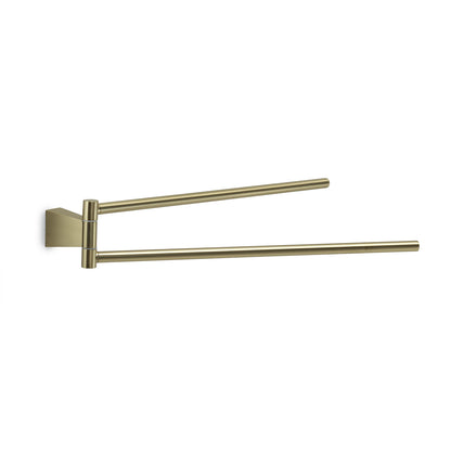 Porta asciugamani a snodo in Acciaio Inox Gedy serie Tonale - Oro Matt by CeramicStore | Lo specialista del tuo bagno