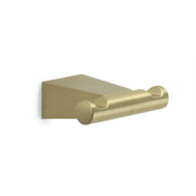 Appendiabiti bagno doppio a parete in Acciaio Inox Gedy serie Tonale - Oro Matt by CeramicStore | Lo specialista del tuo bagno