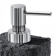 Dispenser sapone da appoggio con erogatore in plastica cromata Gedy modello Aries - Antracite