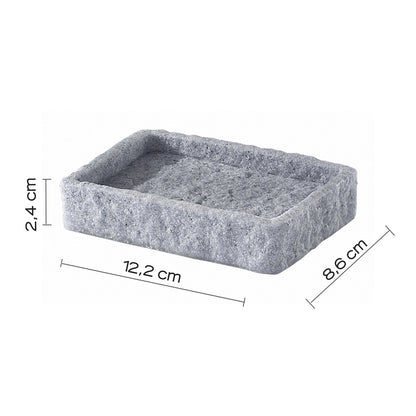 Portasapone da appoggio Gedy modello Aries - Grigio