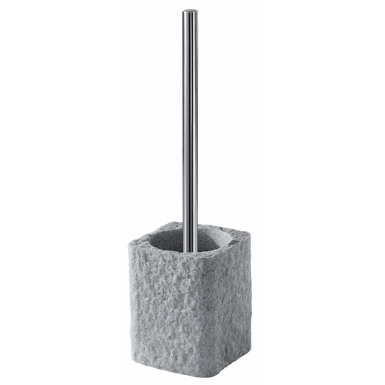 Scopino da appoggio con ciuffo in setole Gedy modello Aries - Grigio by CeramicStore | Lo specialista del tuo bagno