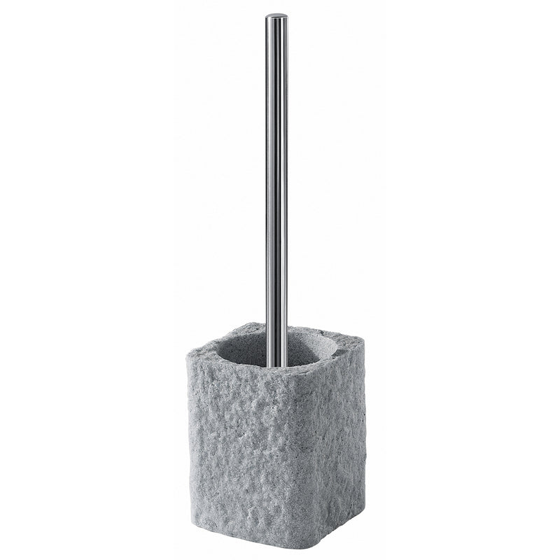 Scopino da appoggio con ciuffo in setole Gedy modello Aries - Grigio by CeramicStore | Lo specialista del tuo bagno