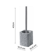 Scopino da appoggio con ciuffo in setole Gedy modello Aries - Grigio by CeramicStore | Lo specialista del tuo bagno