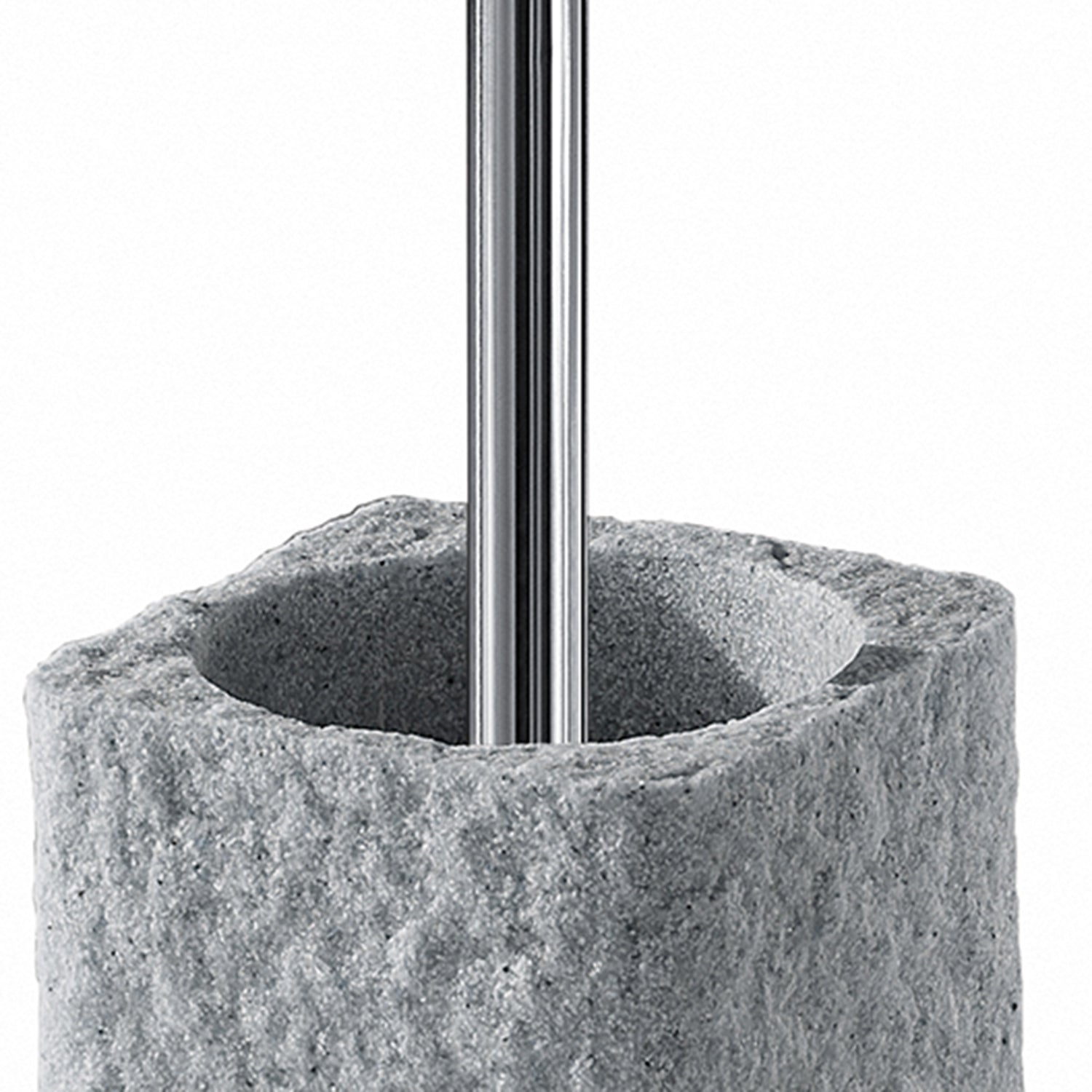 Scopino da appoggio con ciuffo in setole Gedy modello Aries - Grigio by CeramicStore | Lo specialista del tuo bagno