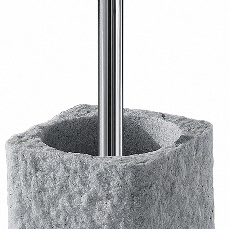 Scopino da appoggio con ciuffo in setole Gedy modello Aries - Grigio by CeramicStore | Lo specialista del tuo bagno