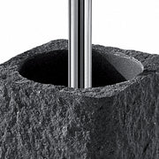Scopino da appoggio con ciuffo in setole Gedy modello Aries - Antracite by CeramicStore | Lo specialista del tuo bagno