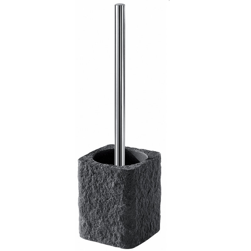 Scopino da appoggio con ciuffo in setole Gedy modello Aries - Antracite by CeramicStore | Lo specialista del tuo bagno
