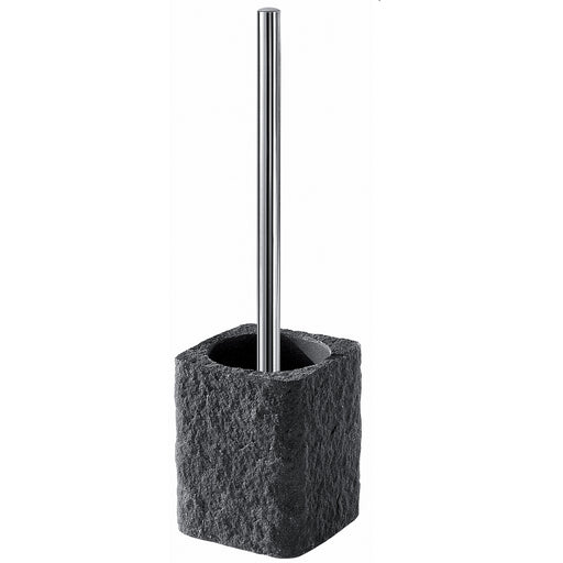 Scopino da appoggio con ciuffo in setole Gedy modello Aries - Antracite by CeramicStore | Lo specialista del tuo bagno
