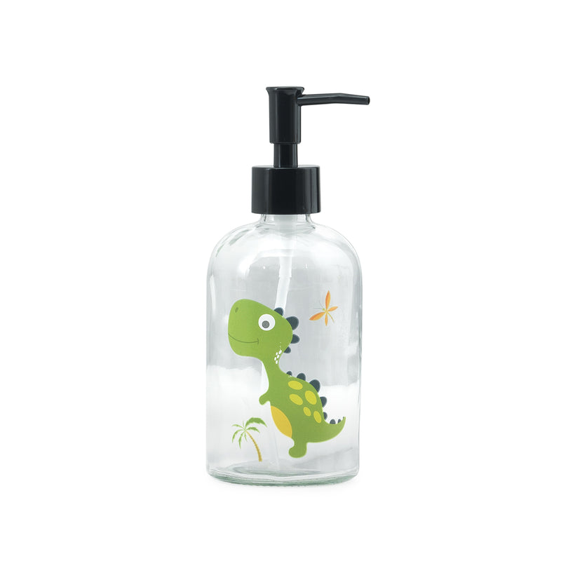 Dispenser sapone con erogatore in plastica nera Gedy serie Gioia - Dinosauro