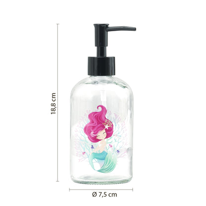 Dispenser sapone con erogatore in plastica nera Gedy serie Gioia - Sirenetta