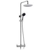 Colonna doccia con soffione ultrapiatto serie 'Round' by GME - Cromata by CeramicStore | Lo specialista del tuo bagno